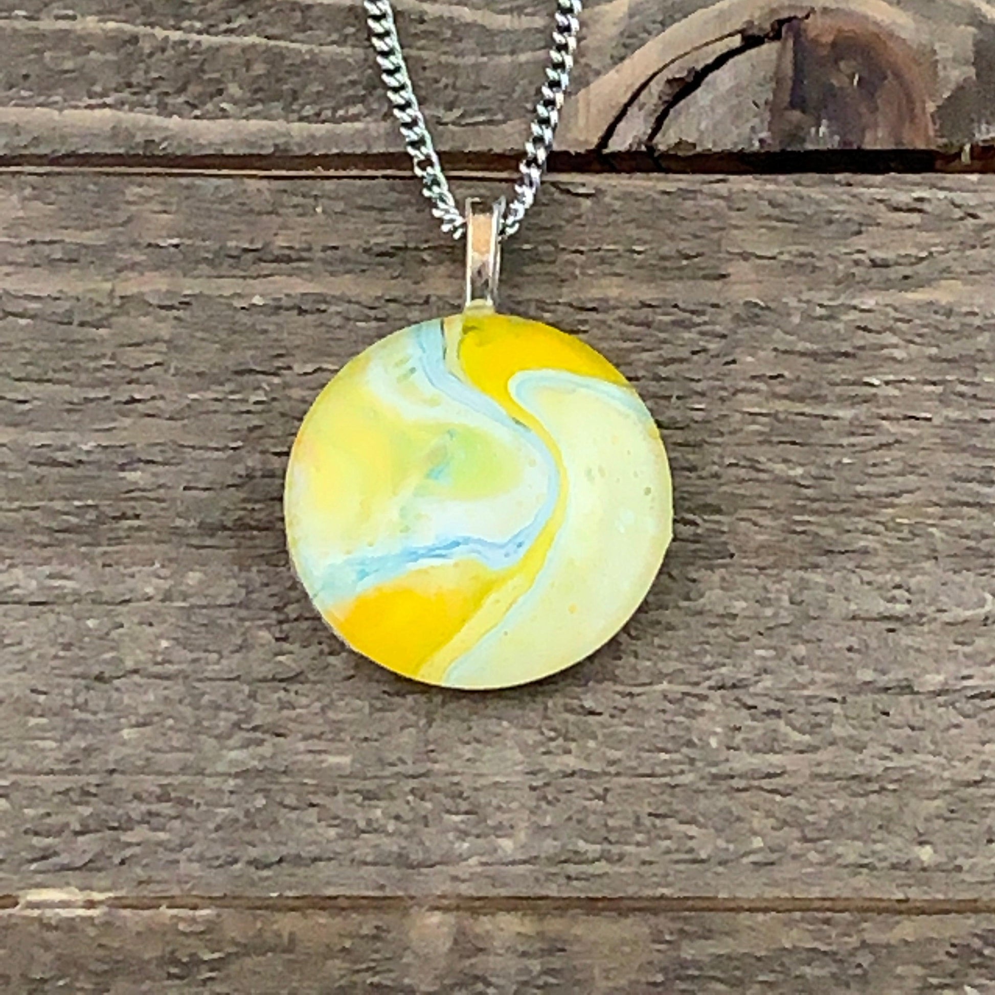 Tray-less Wearable Art Round Pendant - Cinder House Creations