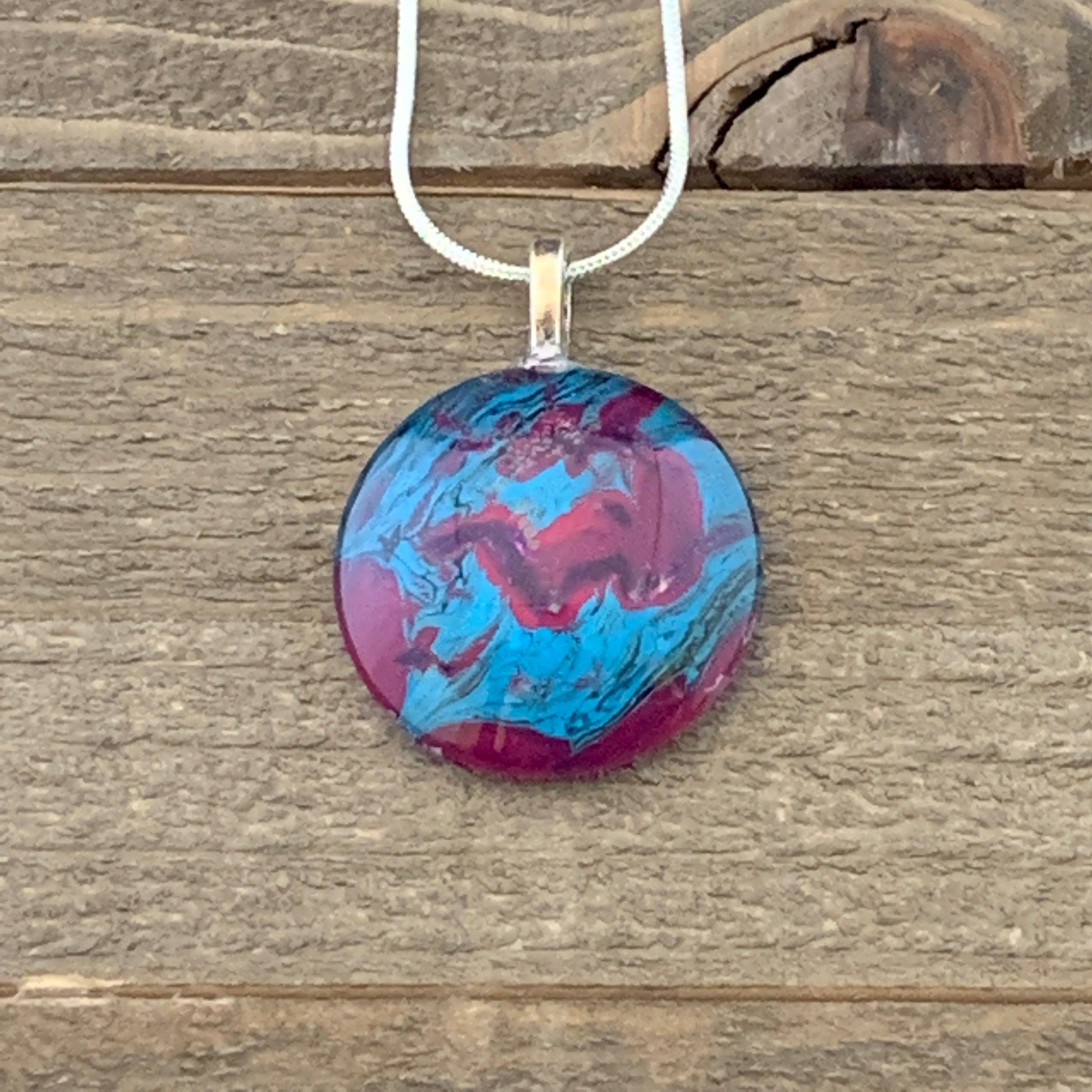 Tray-less Wearable Art Round Pendant - Cinder House Creations