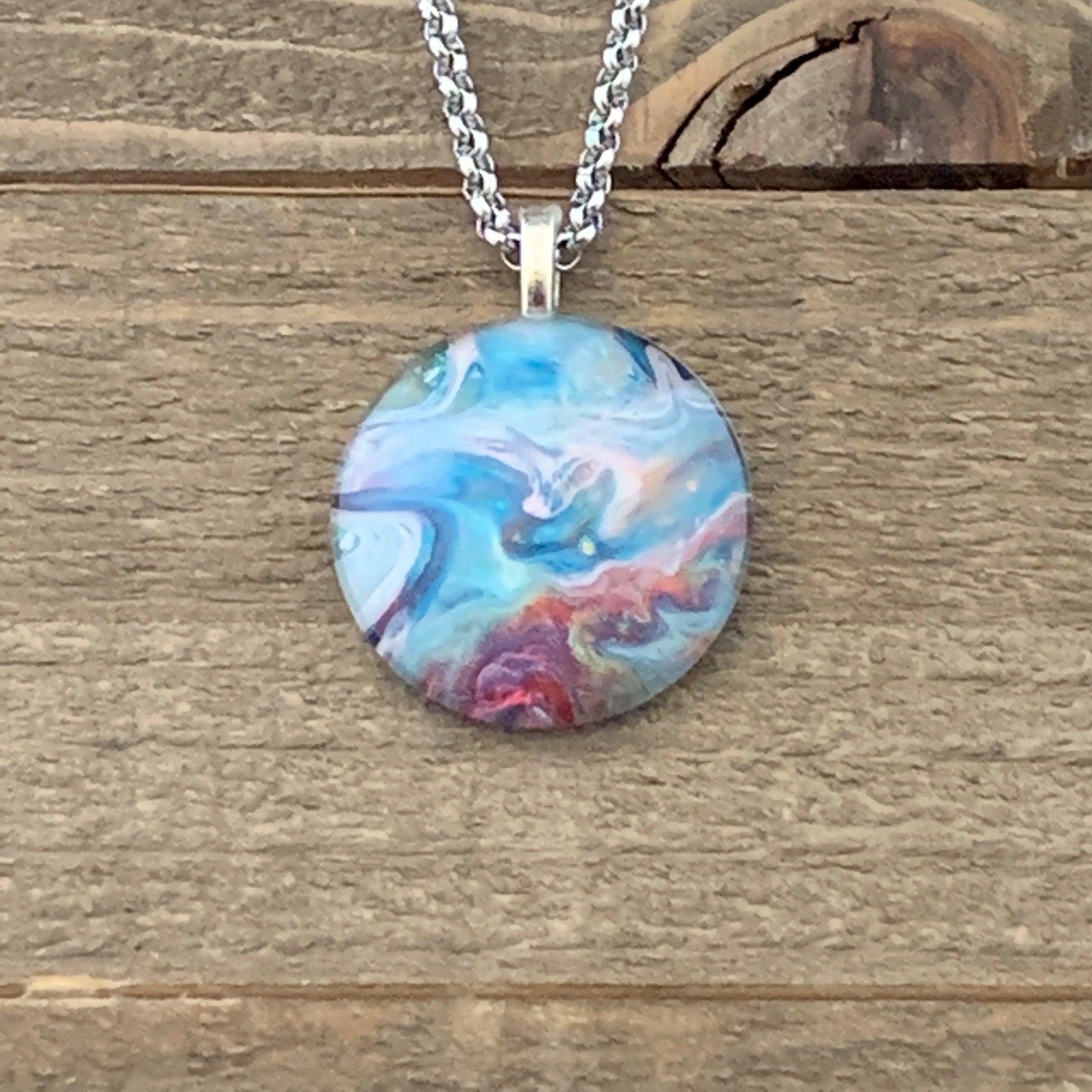 Tray-less Wearable Art Round Pendant - Cinder House Creations