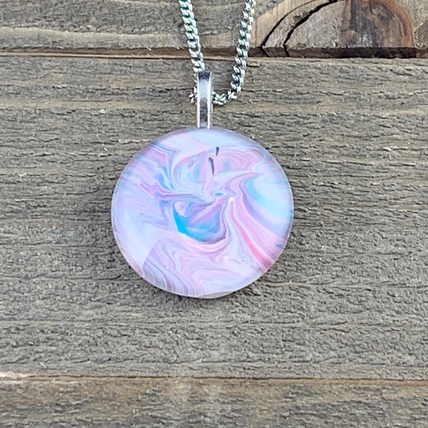 Tray-less Wearable Art Round Pendant - Cinder House Creations