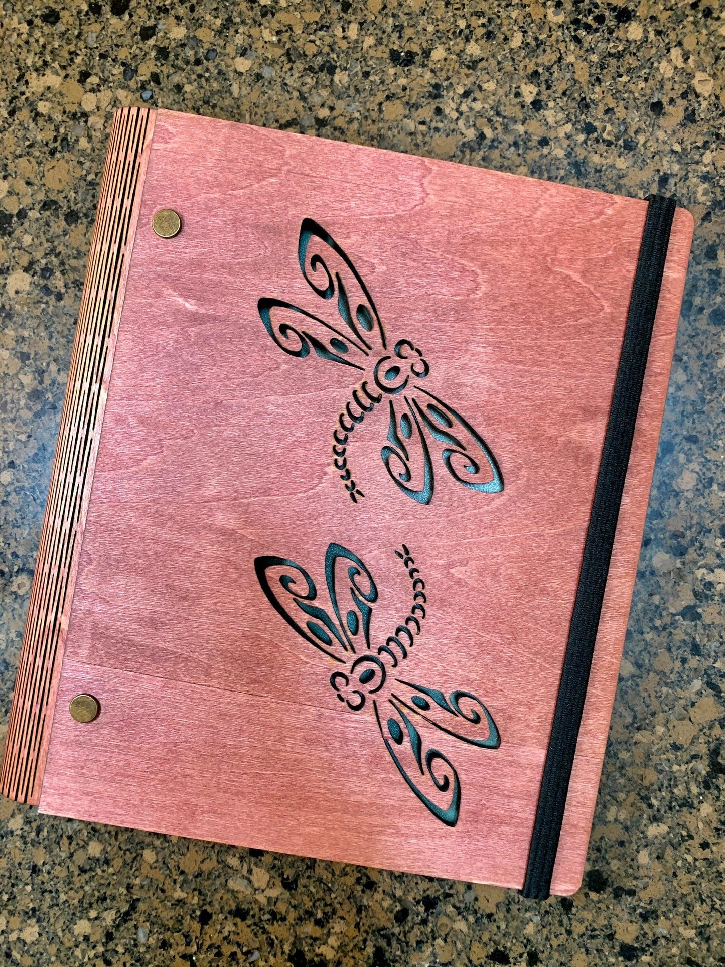 Laser Cut Notebook/Journal Dragonflies II - Cinder House Creations