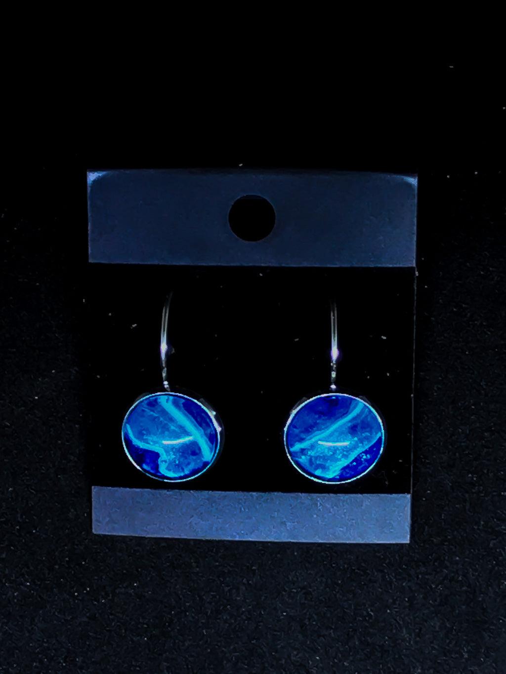 Wearable Art Leverback Earrings - Cinder House Creations