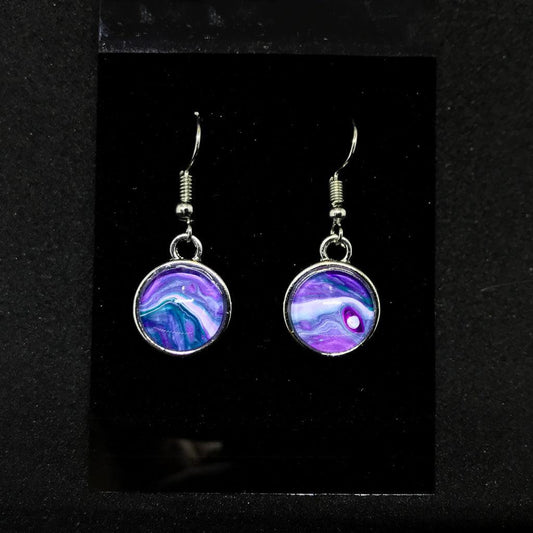Wearable Art Fish Hook Earrings - Cinder House Creations