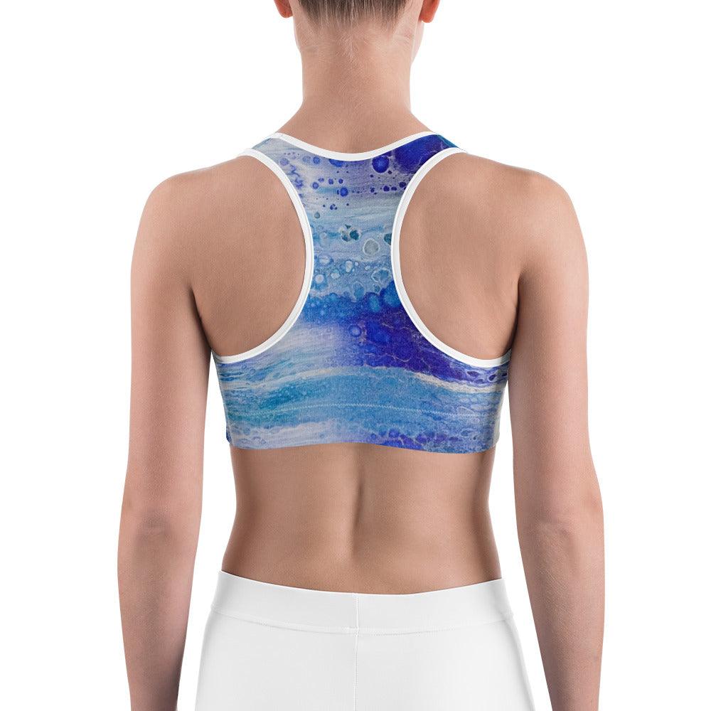 Sports Bra - Blue Wash - Cinder House Creations