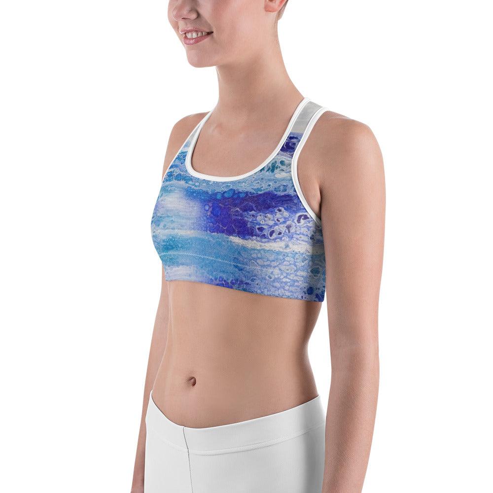 Sports Bra - Blue Wash - Cinder House Creations