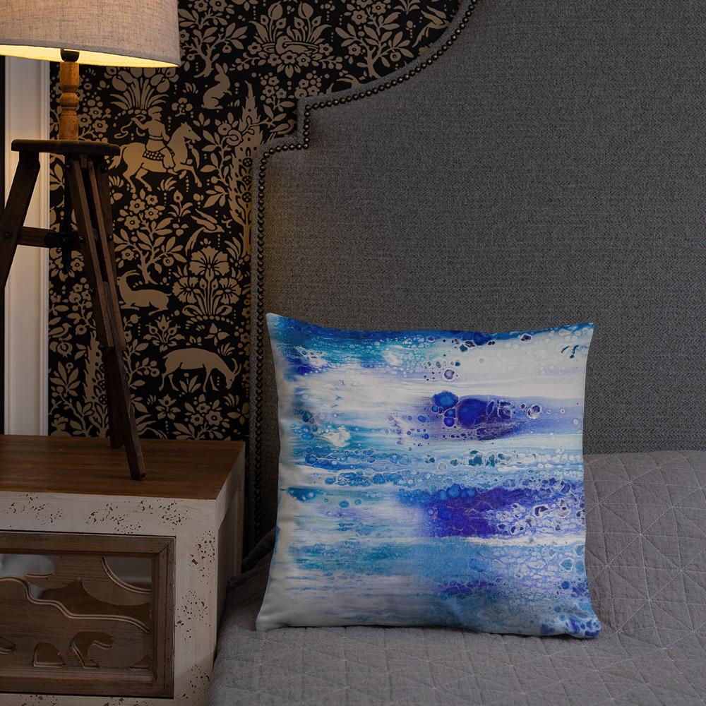 Blue Basic Accent Pillow - Cinder House Creations