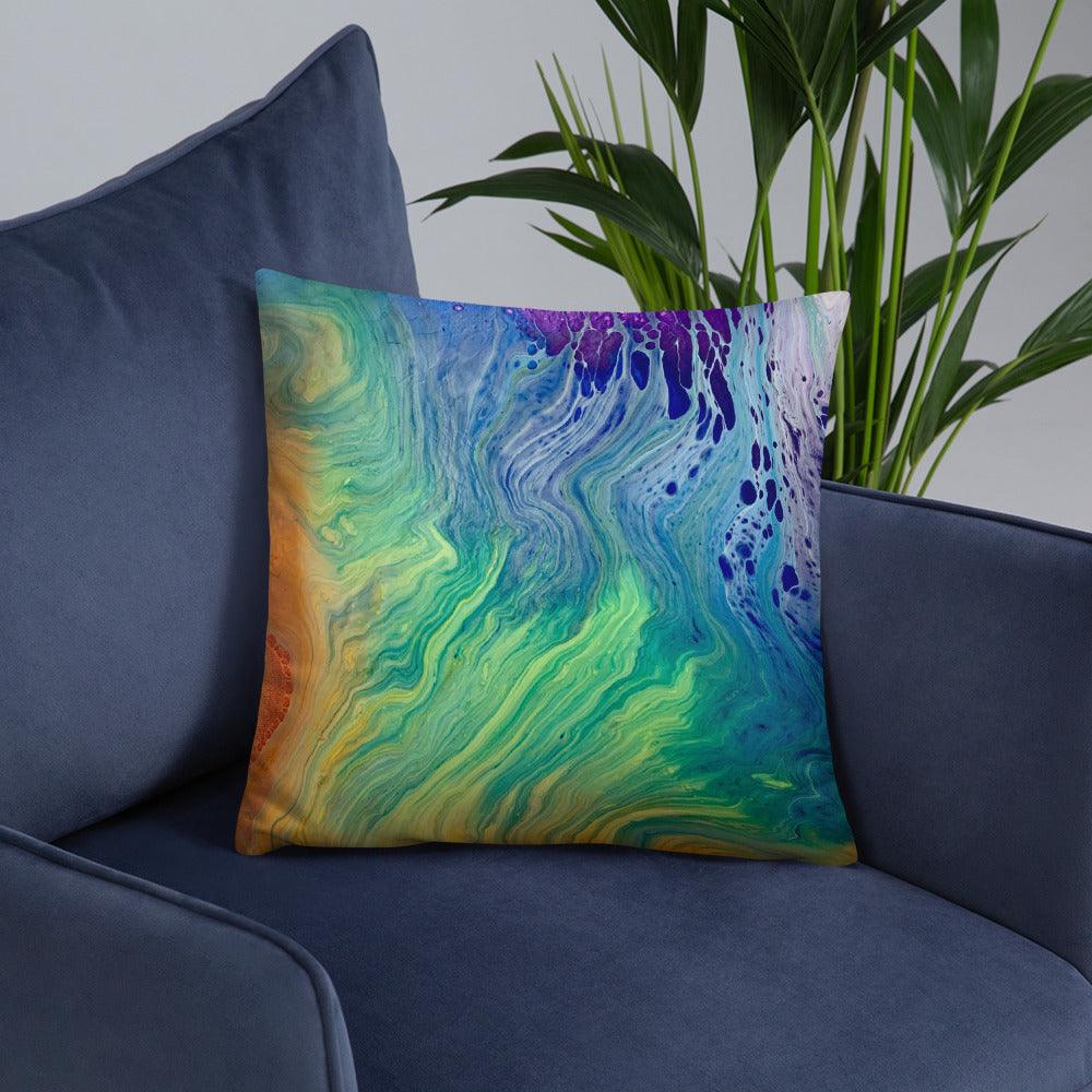 Rainbow Basic Accent Pillow - Cinder House Creations