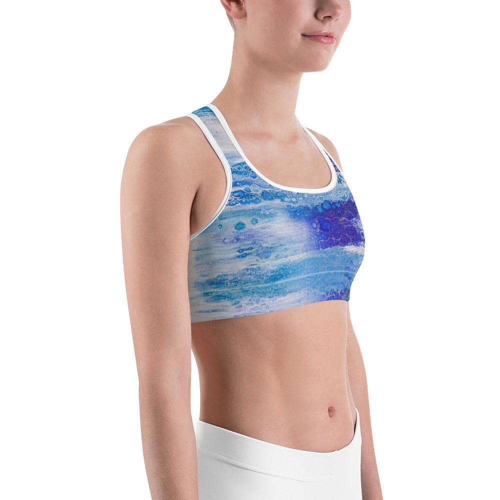 Sports Bra - Blue Wash - Cinder House Creations